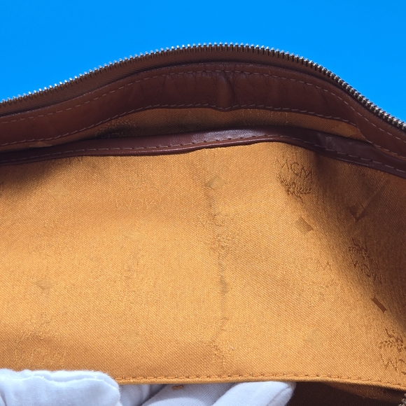 MCM Brown Monogram Handbag - Picture 11 of 14